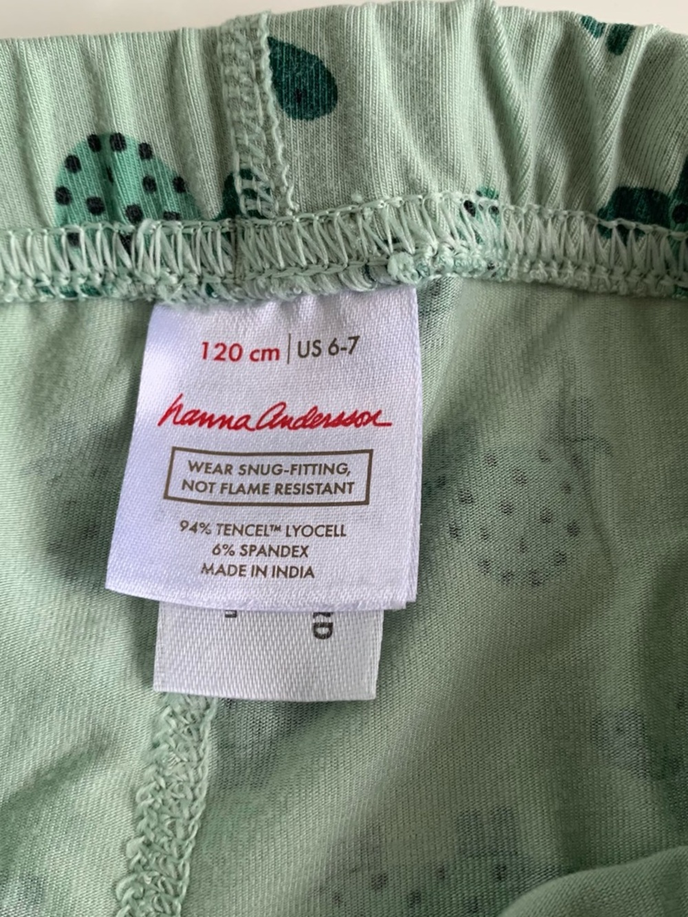 Hanna Andersson HanaSoft long-John PJs-6-7 - Picture 4 of 5